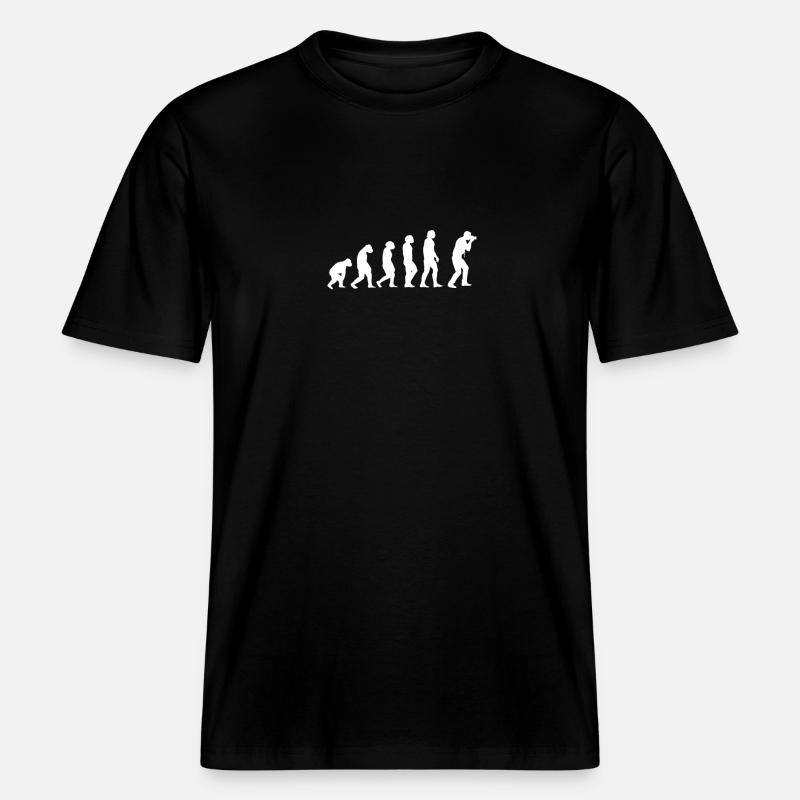 Evolution Fotograf -  RELAXED FIT Unisex Organic T-Shirt - Schwarz