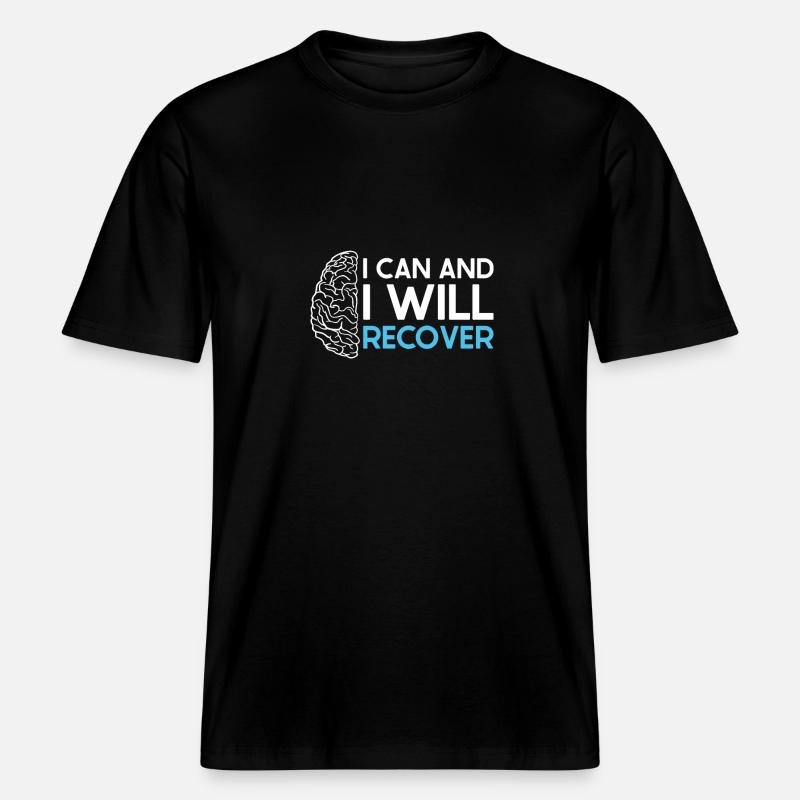 Schlaganfall Survivor Schlaganfall Bewusstsein - RELAXED FIT Unisex Organic T-Shirt - Schwarz