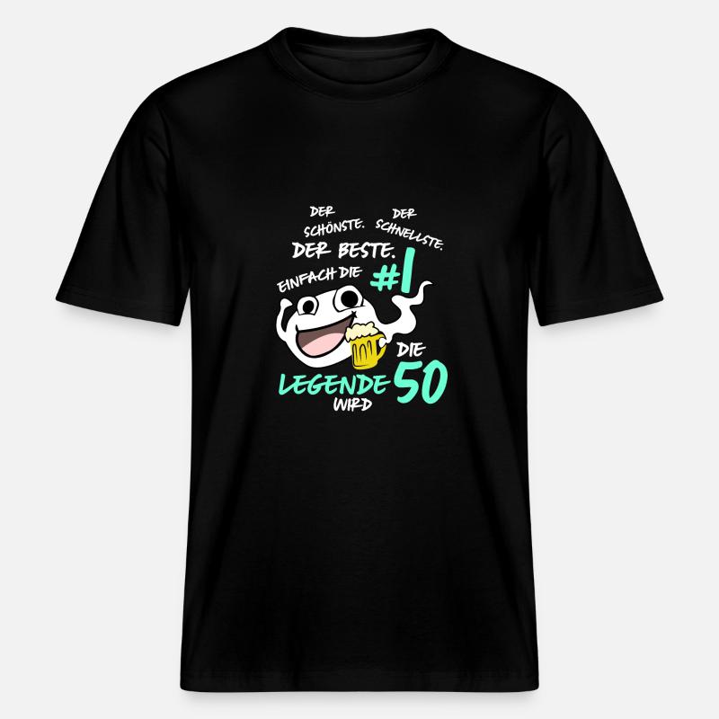Die Legende Wird 50 Jahre -  RELAXED FIT Unisex Organic T-Shirt - Schwarz