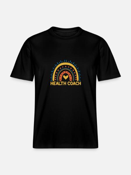 Gesundheitscoach -  RELAXED FIT Unisex Organic T-Shirt - Schwarz