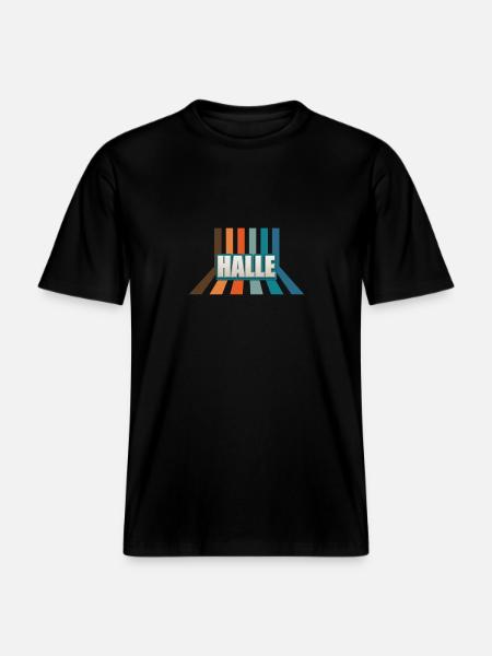 Halleserin Halleser Halle - RELAXED FIT Unisex Organic T-Shirt - black