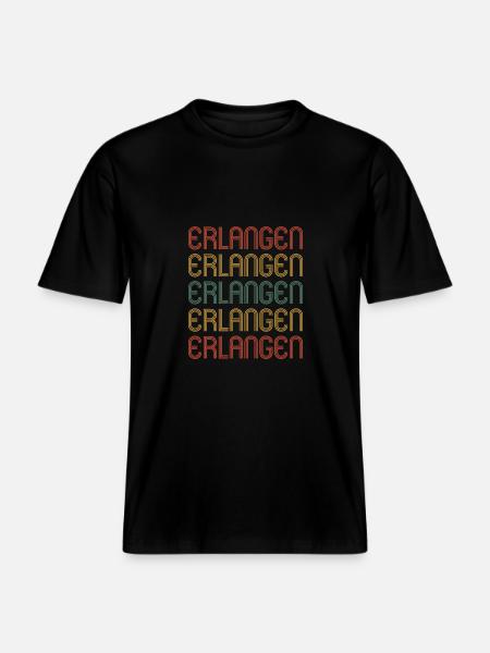 Erlangenerin Erlangener Erlangen - RELAXED FIT Unisex Organic T-Shirt - black