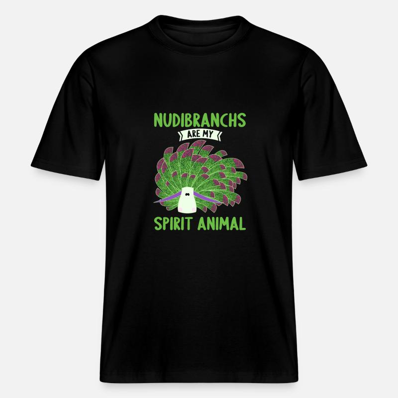 Nudibranches nudibranches -  T-shirt unisexe RELAXED FIT en coton bio - noir
