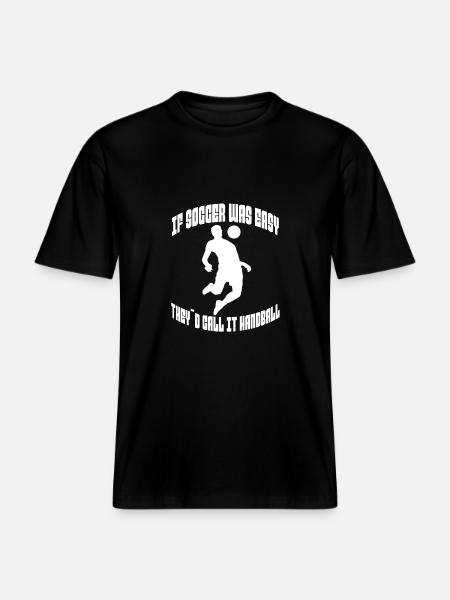 Fußballspieler Fußballmannschaft Fußballdesign -  RELAXED FIT Unisex Organic T-Shirt - Schwarz