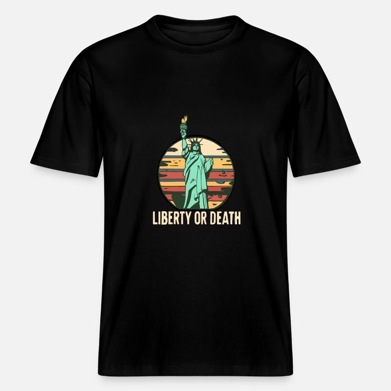 FREIHEIT ODER TOD -  RELAXED FIT Unisex Organic T-Shirt - Schwarz