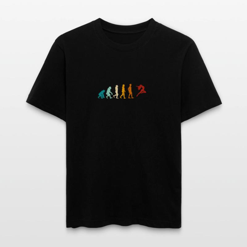 Danse Rétro Danse Evolution de Man Dancer  T-shirt unisexe RELAXED FIT en coton bio