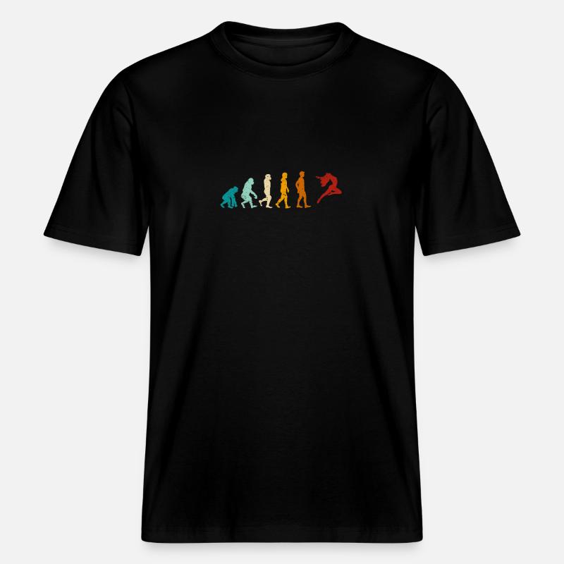 Danse Rétro Danse Evolution de Man Dancer -  T-shirt unisexe RELAXED FIT en coton bio - noir
