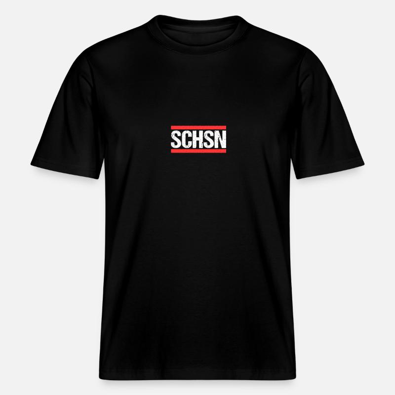Sachse Sächsin Sachsen -  RELAXED FIT Unisex Organic T-Shirt - Schwarz