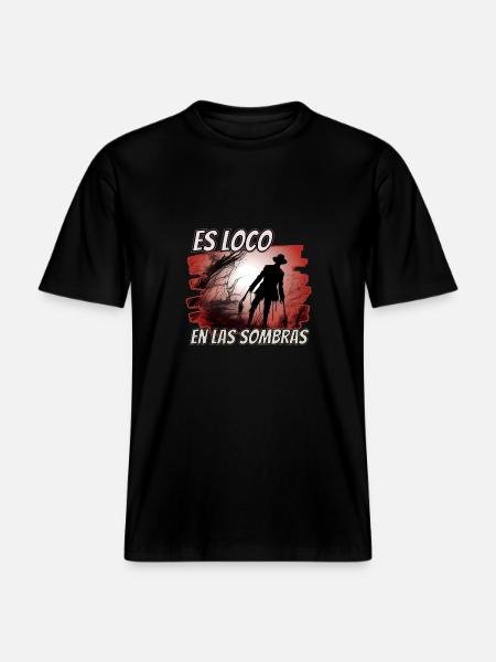 crazy in the shadows -  RELAXED FIT Unisex Organic T-Shirt - black