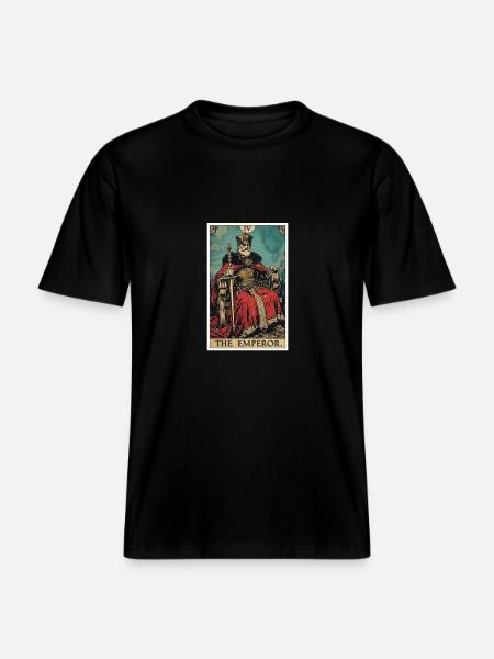 Tarotkort Kejseren Herskeren -  Økologisk unisex T-shirt RELAXED FIT - sort