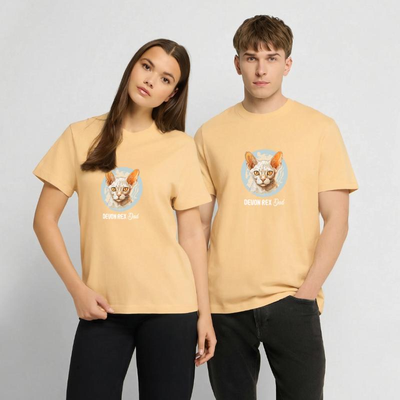 Devon Rex Kitten Devon Rex Cat  RELAXED FIT Unisex Organic T-Shirt