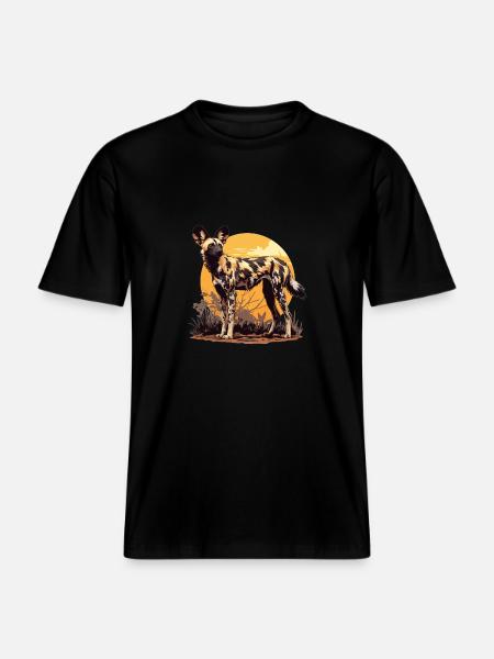 Wild Dogs Wild Dog - RELAXED FIT Unisex Organic T-Shirt - black