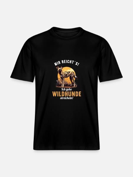Wild Dogs Wild Dog - RELAXED FIT Unisex Organic T-Shirt - black