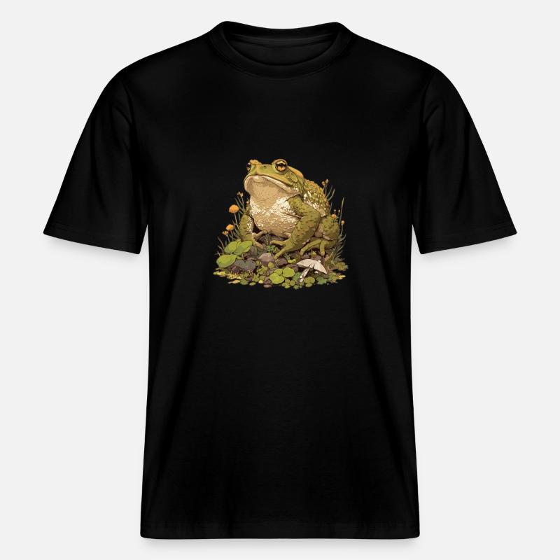 Toad Toads Toad -  RELAXED FIT Unisex Organic T-Shirt - black