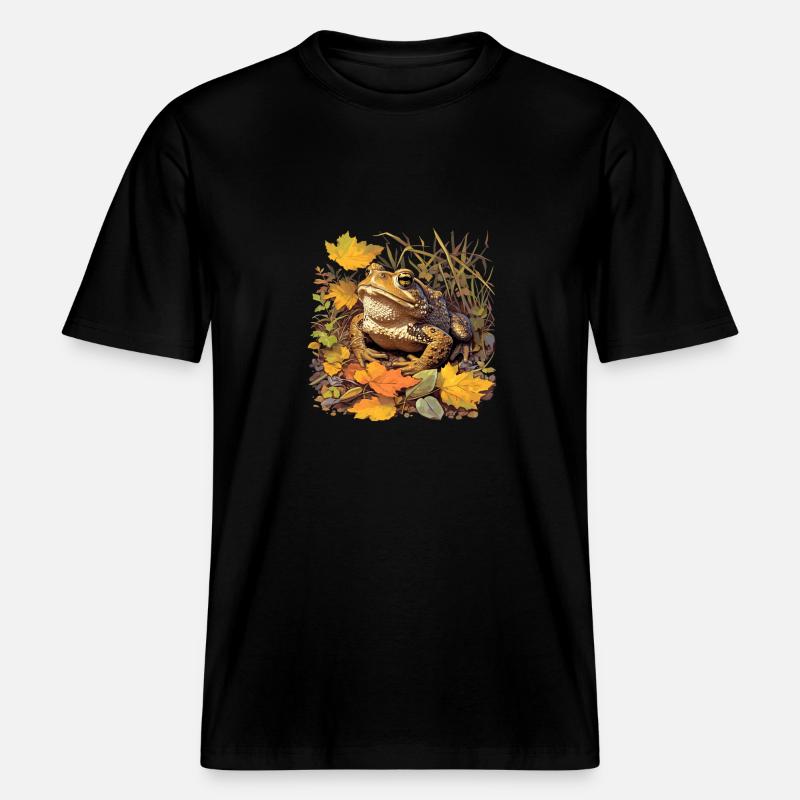 Crapaud crapaud crapaud -  T-shirt unisexe RELAXED FIT en coton bio - noir