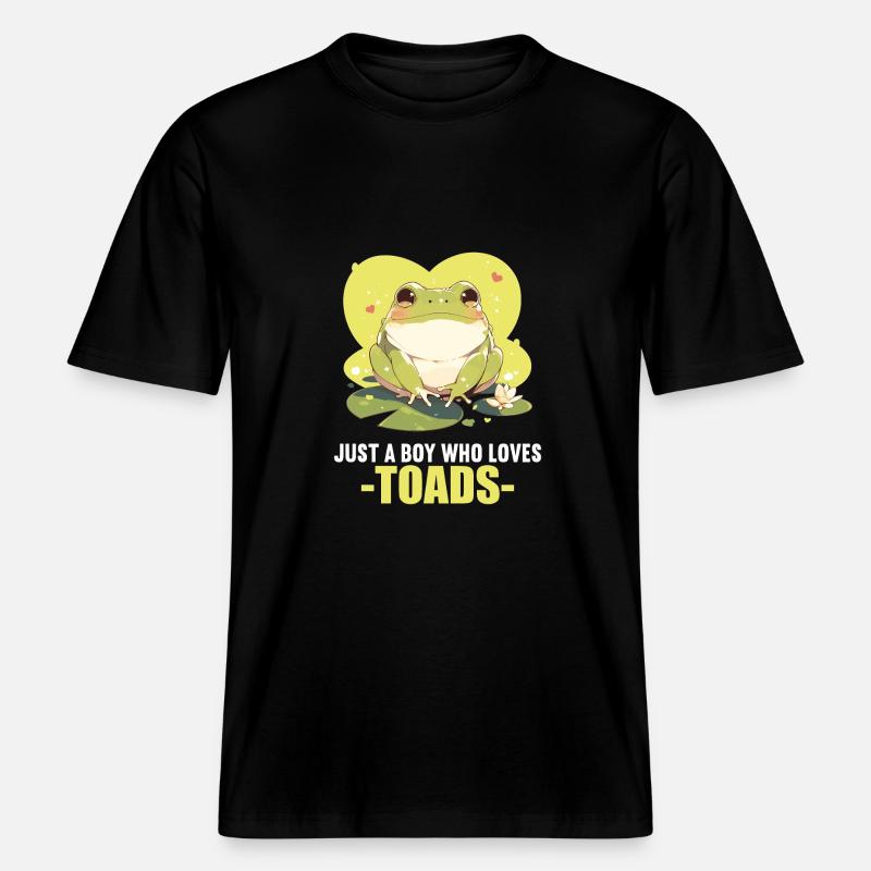 Crapaud crapaud crapaud -  T-shirt unisexe RELAXED FIT en coton bio - noir