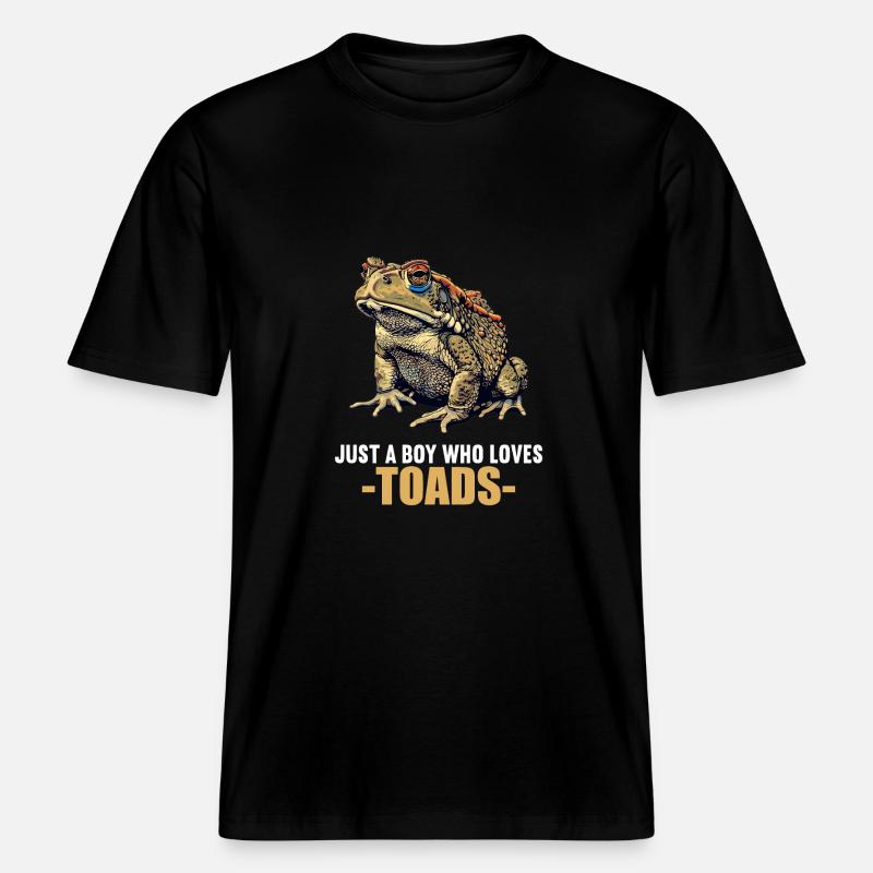 Toad Toads Toad -  RELAXED FIT Unisex Organic T-Shirt - black