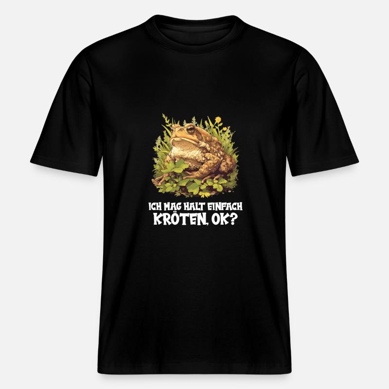 Toad Toads Toad -  RELAXED FIT Unisex Organic T-Shirt - black