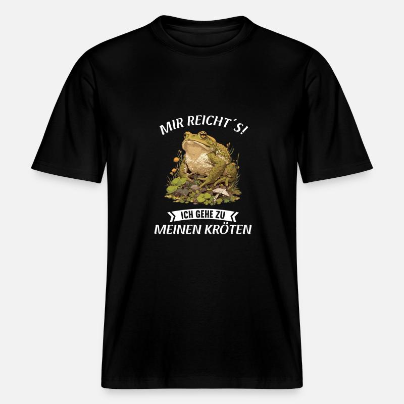 Toad Toads Toad -  RELAXED FIT Unisex Organic T-Shirt - black