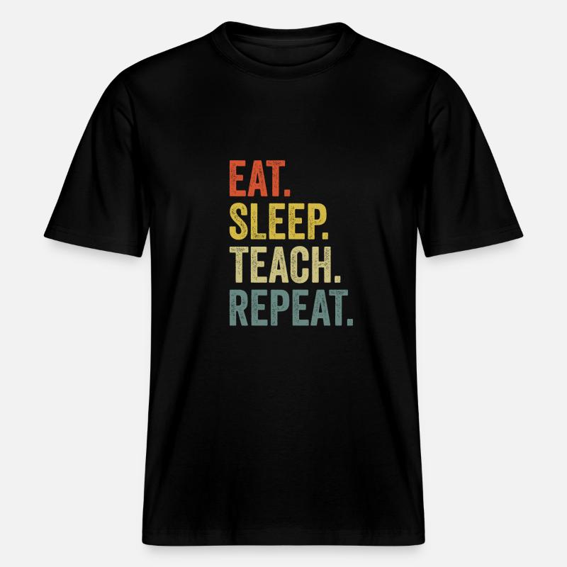 déclaration de l'enseignant -  T-shirt unisexe RELAXED FIT en coton bio - noir