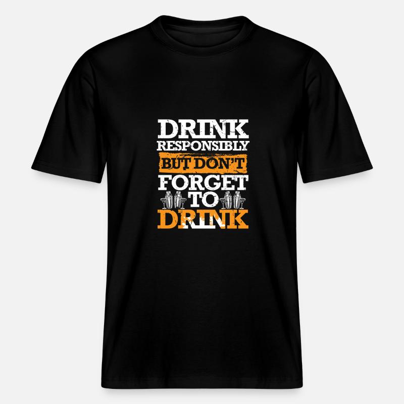 Bartender Bartender Bartending -  RELAXED FIT Unisex Organic T-Shirt - black