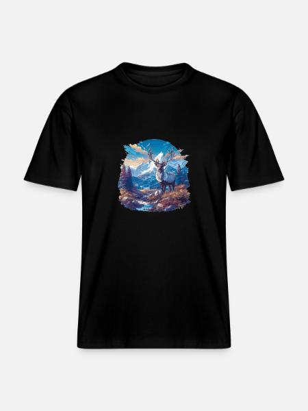 Renne Renne - T-shirt unisexe RELAXED FIT en coton bio - noir