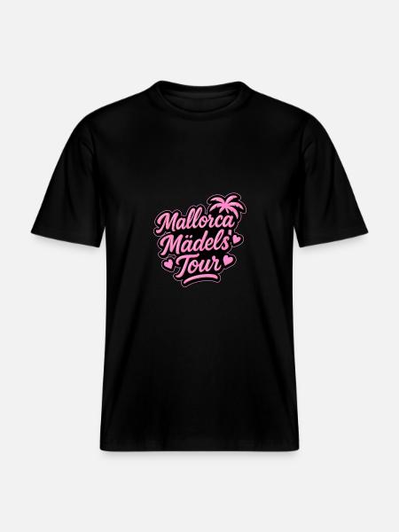 Mallorca Mädels Tour -  RELAXED FIT Unisex Organic T-Shirt - Schwarz