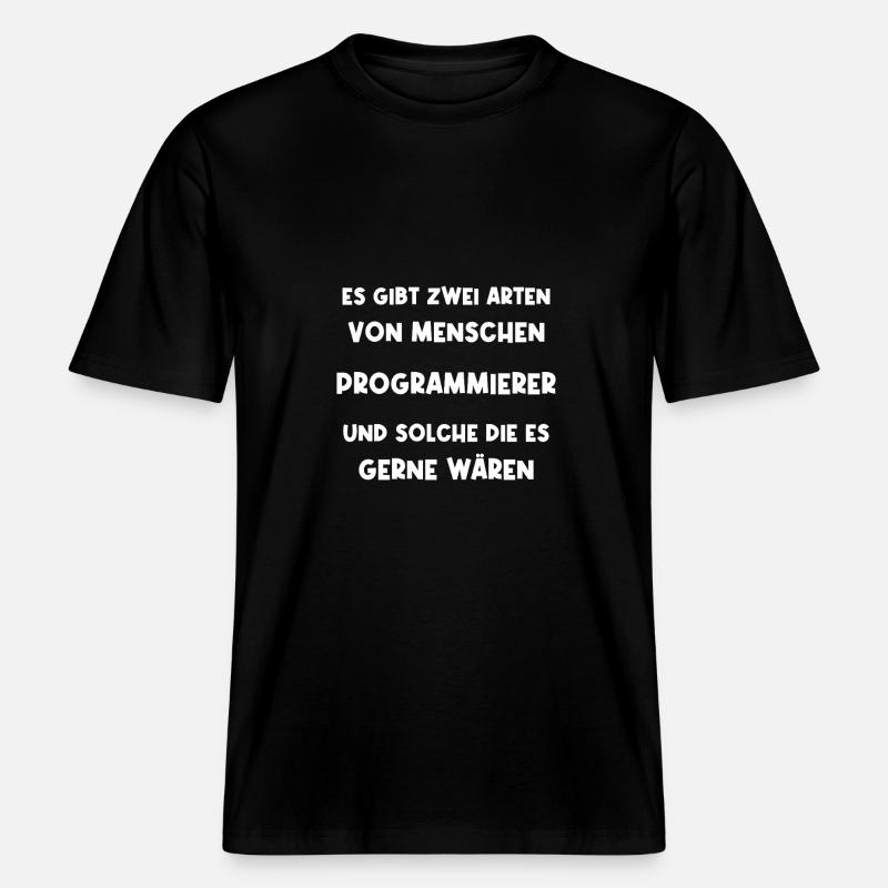 Programmierer Informatiker Softwareentwickler -  RELAXED FIT Unisex Organic T-Shirt - Schwarz