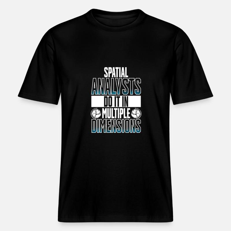 Geografische Informationssysteme Spatial Analysts -  RELAXED FIT Unisex Organic T-Shirt - Schwarz
