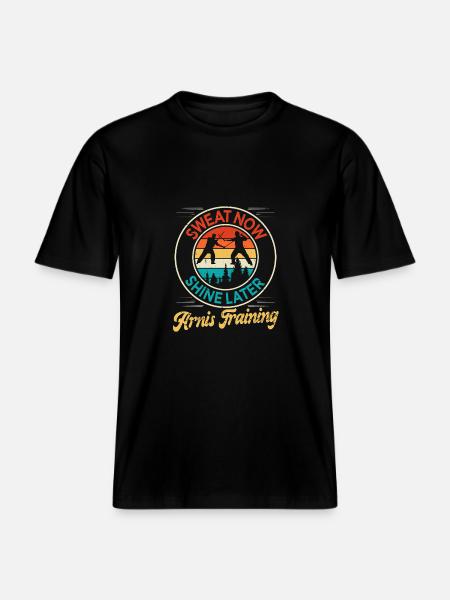 Escrima Arnis Martial Arts -  RELAXED FIT Unisex Organic T-Shirt - black