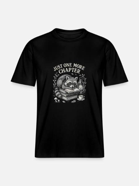 Bookworm : Plus qu’un chapitre -  T-shirt unisexe RELAXED FIT en coton bio - noir