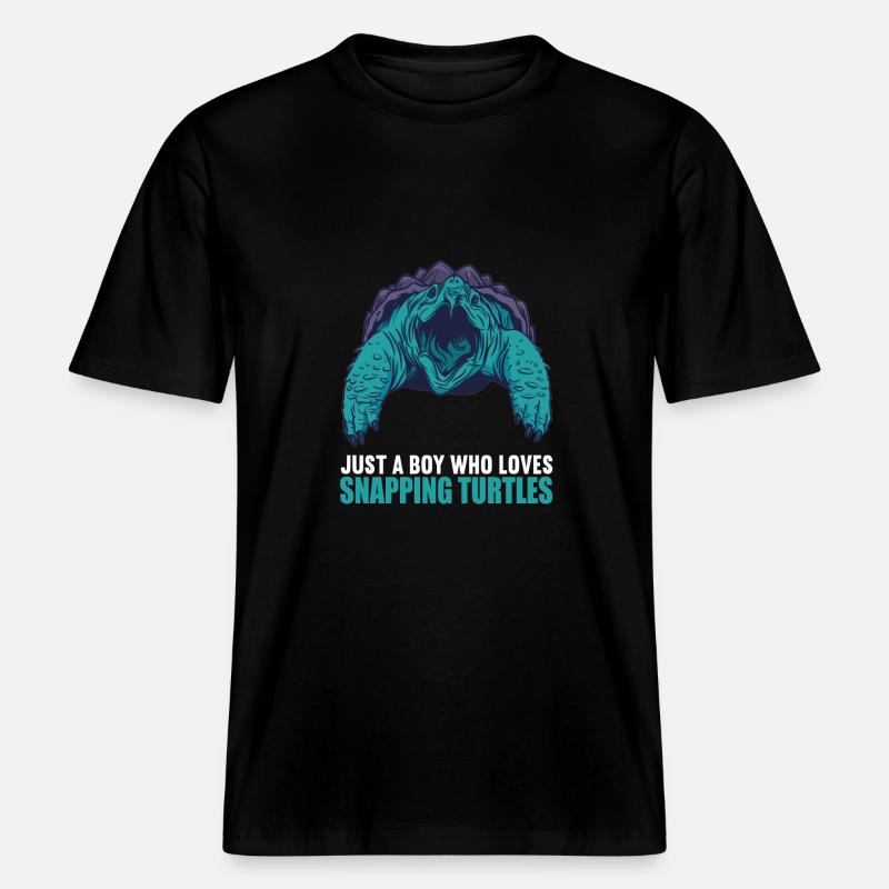 Snapping Turtles Snapping Turtle -  RELAXED FIT Unisex Organic T-Shirt - black