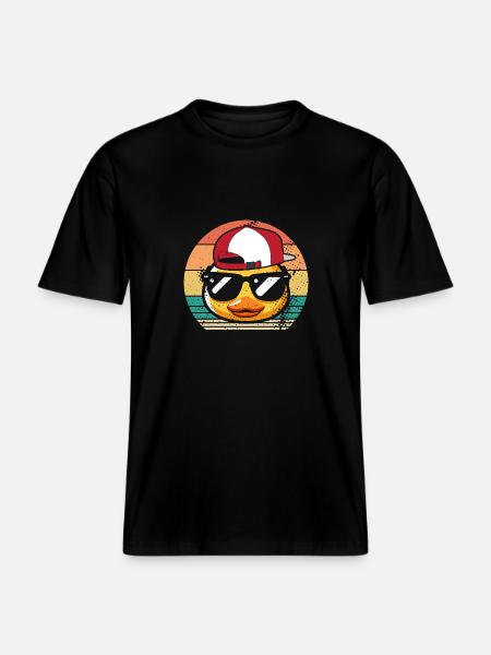 Ducks - RELAXED FIT Unisex Organic T-Shirt - black