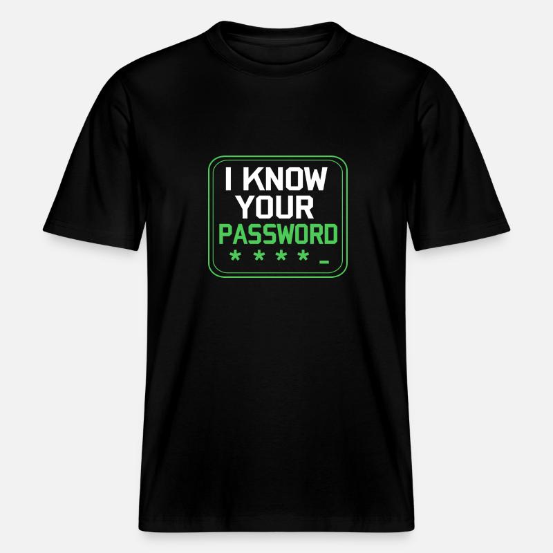 Cybersecurity Cyber Programmer Hacker -  RELAXED FIT Unisex Organic T-Shirt - black