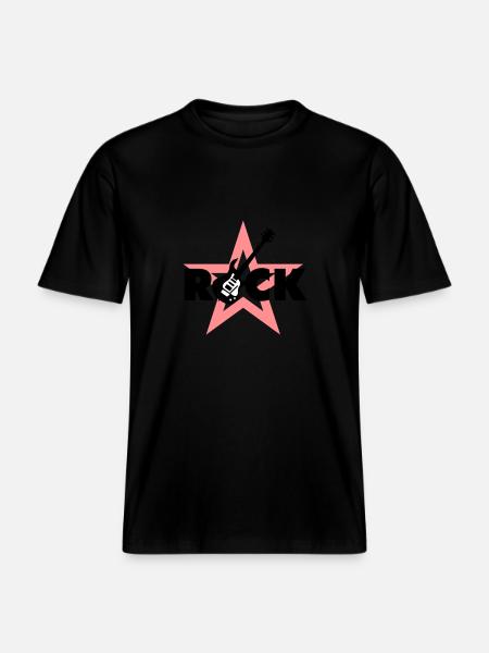 rock_star_042013_c_3c -  RELAXED FIT Unisex Organic T-Shirt - black