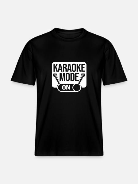 Karaoke - RELAXED FIT Unisex Organic T-Shirt - black