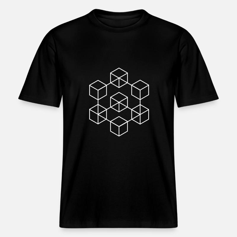 Blockchain Kette - Bitcoin - Krypto - Crypto -  RELAXED FIT Unisex Organic T-Shirt - Schwarz
