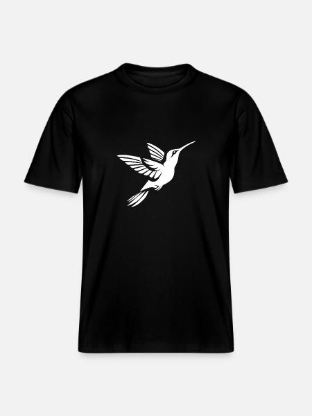 Colibri -  T-shirt unisexe RELAXED FIT en coton bio - noir
