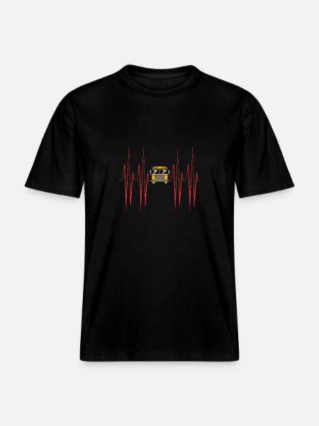Schulbusfahrer Schulbus -  RELAXED FIT Unisex Organic T-Shirt - Schwarz