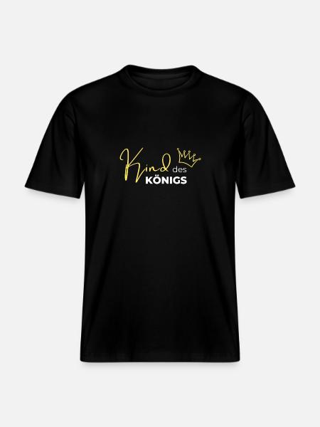 Kind des Königs -  RELAXED FIT Unisex Organic T-Shirt - Schwarz