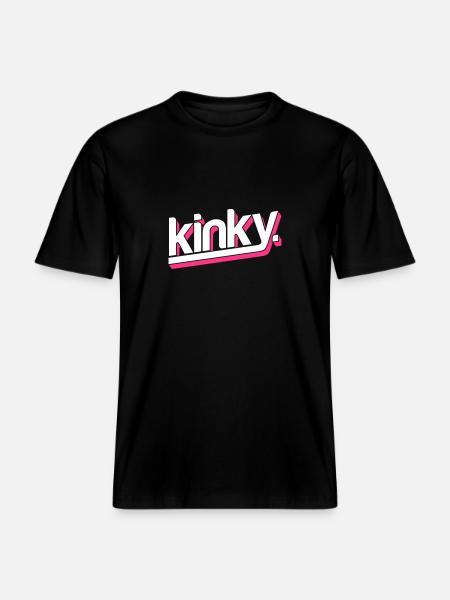 kinky - RELAXED FIT Unisex Organic T-Shirt - black