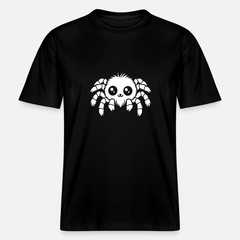 Spinne -  RELAXED FIT Unisex Organic T-Shirt - Schwarz