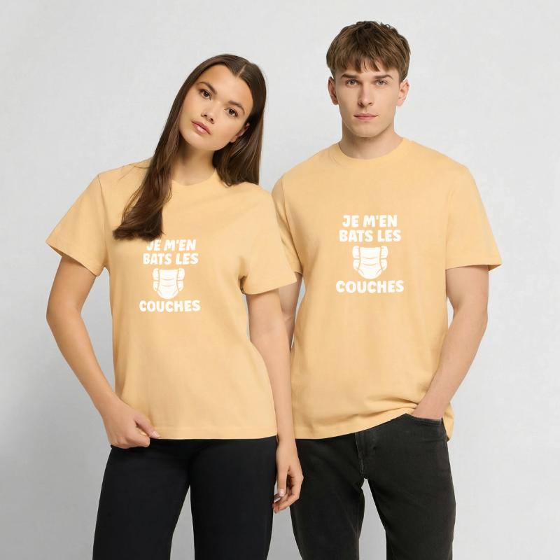 Couches  T-shirt unisexe RELAXED FIT en coton bio