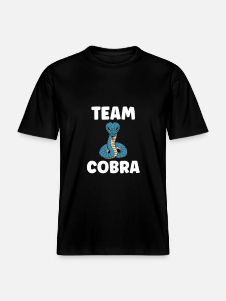 cobra - T-shirt unisexe RELAXED FIT en coton bio - noir