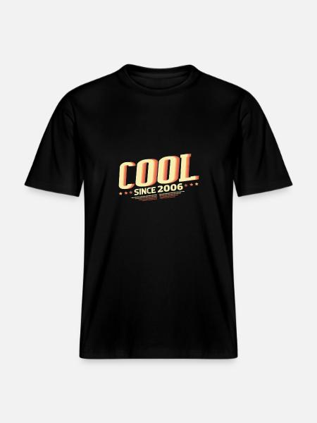 Cool seit 2006 - RELAXED FIT Unisex Organic T-Shirt - Schwarz