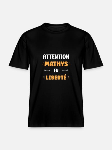 Mathys -  T-shirt unisexe RELAXED FIT en coton bio - noir