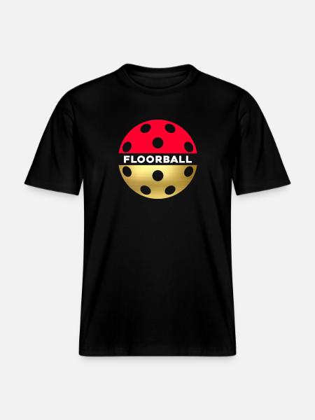 Floorball palla da floorball Giocatore di floorball -  Maglietta ecologica Unisex RELAXED FIT - nero