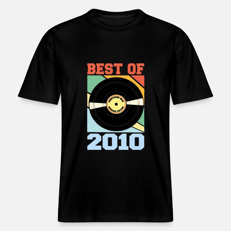 Le meilleur de 2010 - T-shirt unisexe RELAXED FIT en coton bio - noir
