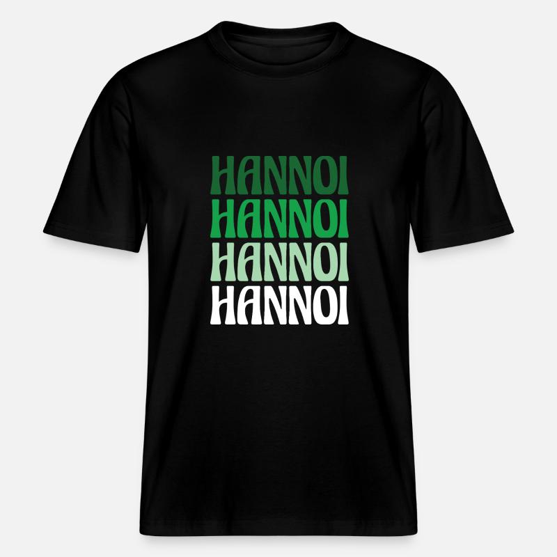 Hannoi Hanover Dialect Gift - T-shirt unisexe RELAXED FIT en coton bio - noir