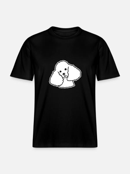 Pudel -  RELAXED FIT Unisex Organic T-Shirt - Schwarz